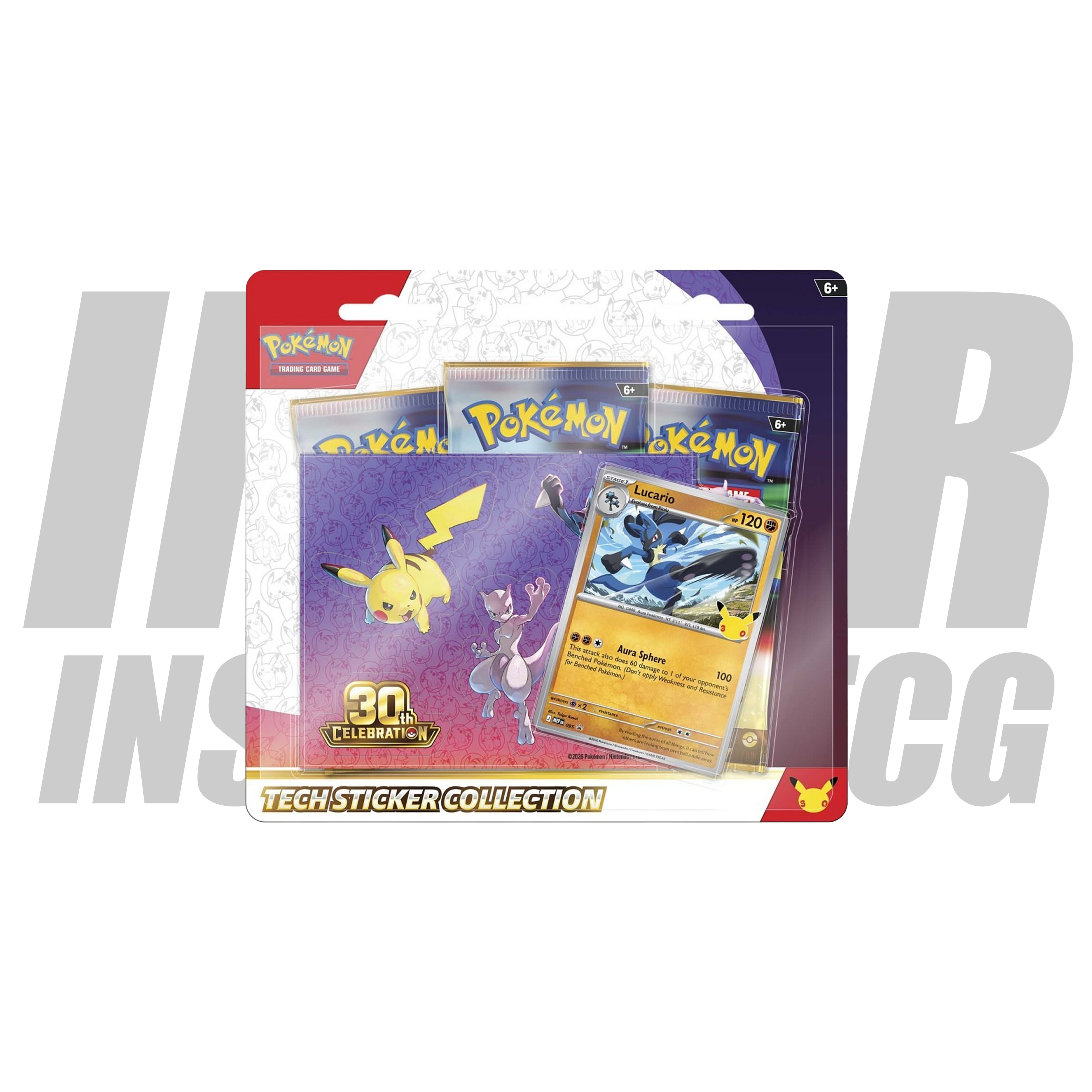 30th Celebration Tech Sticker Collection (Lucario)